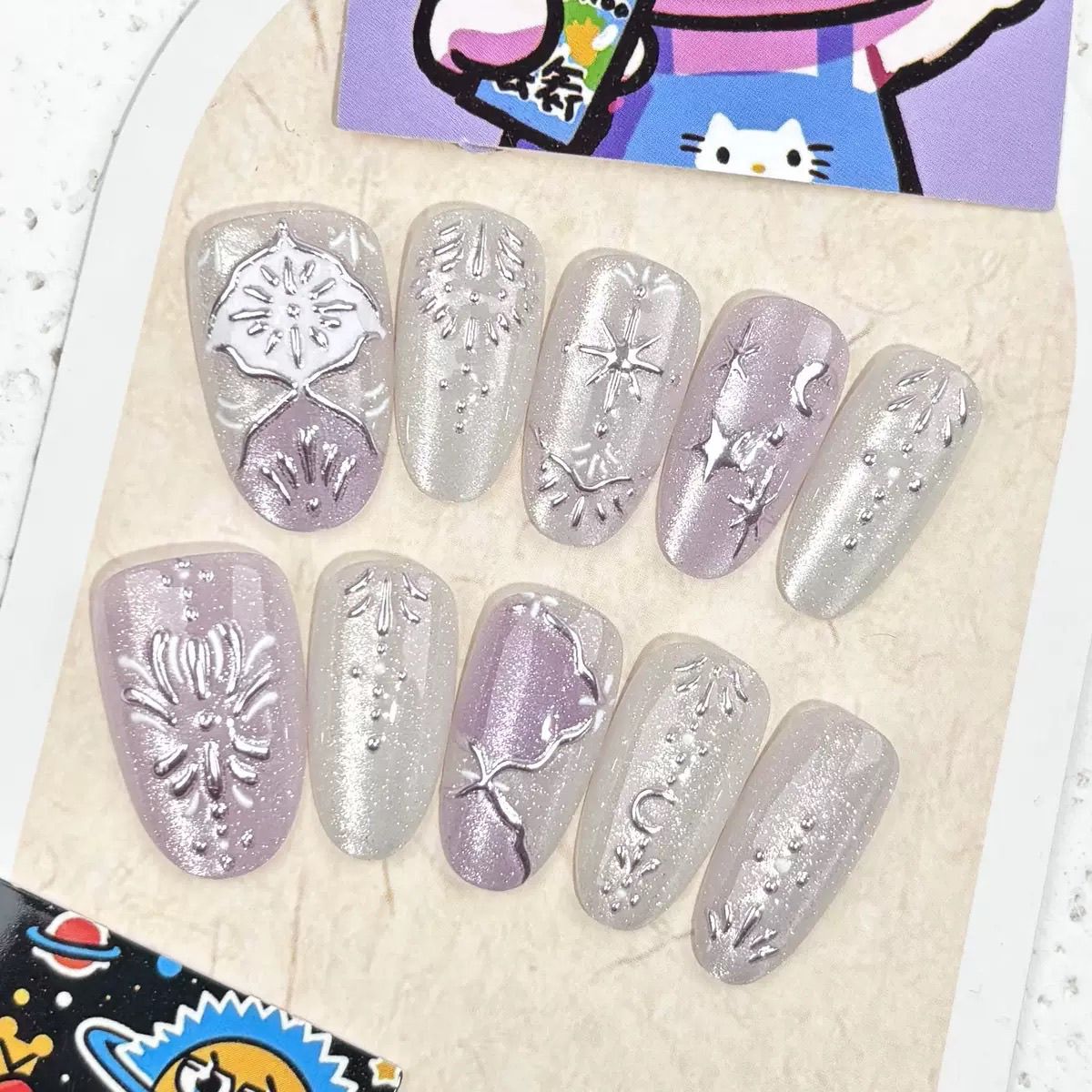 10 pz. Unghie Finte Barocche P - Nail Art Maroon recensione e prezzo