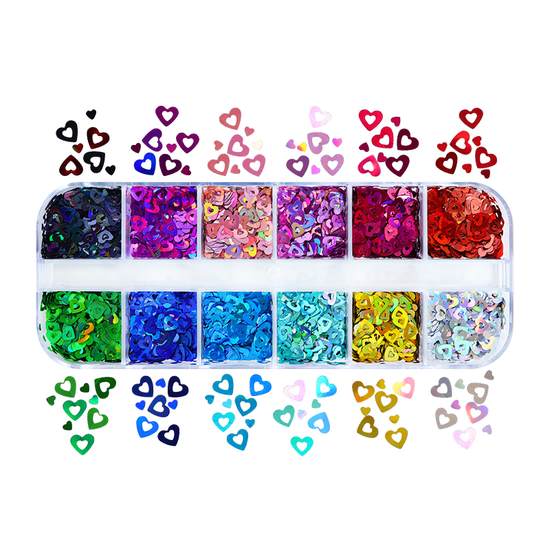 Holographic Love Heart Nail Ar - Nail Art Valentine recensione e prezzo