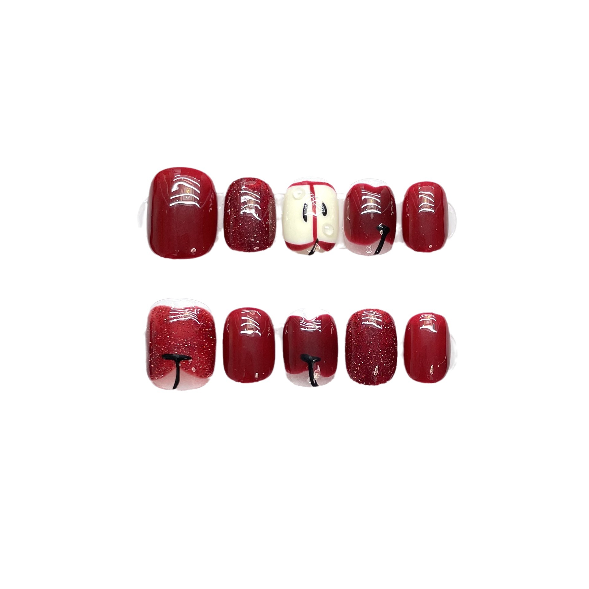 10 pezzi di unghie finte di lu - Nail Adhesive Tab recensione e prezzo