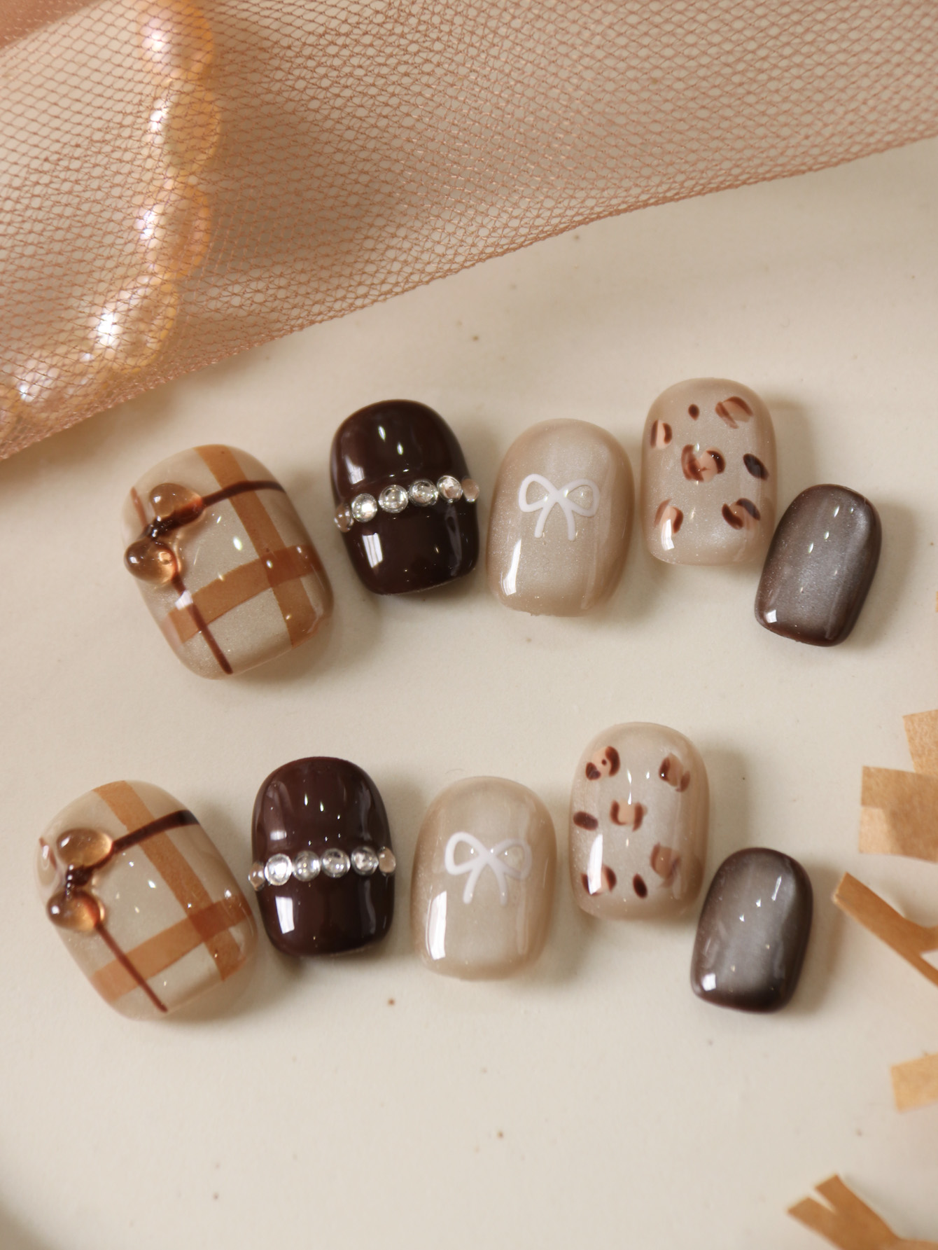 10 pezzi stampa sulle unghie c - Nail Adhesive Tab recensione e prezzo