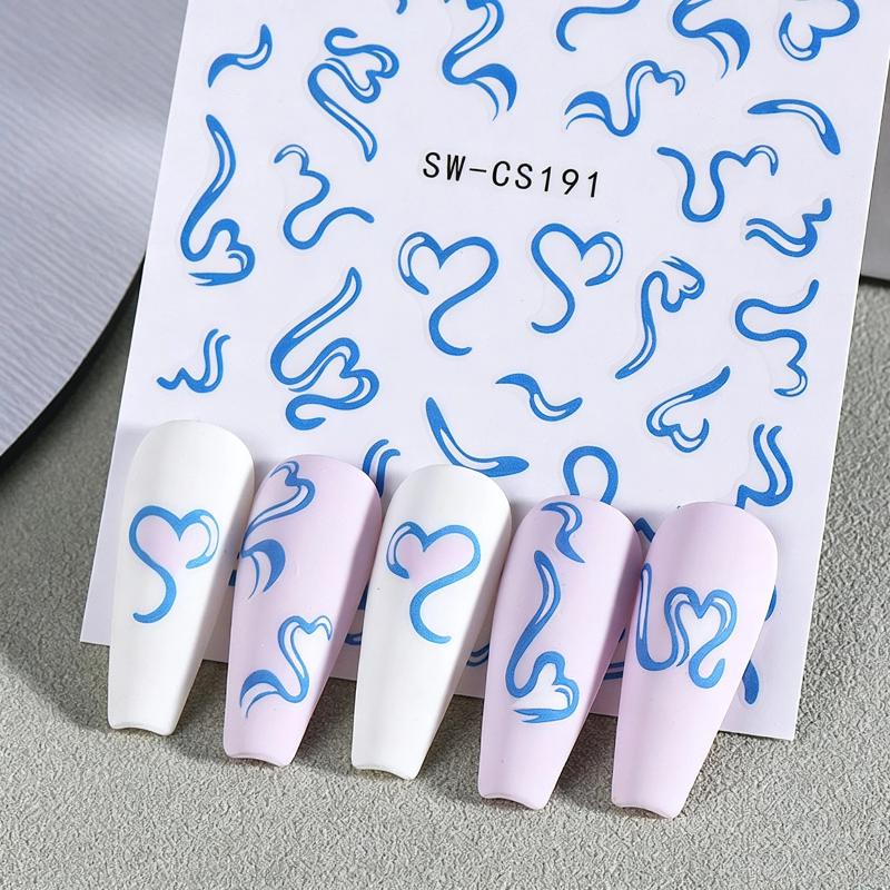 2 Fogli di Adesivi per Unghie  - Nail Art Valentine recensione e prezzo