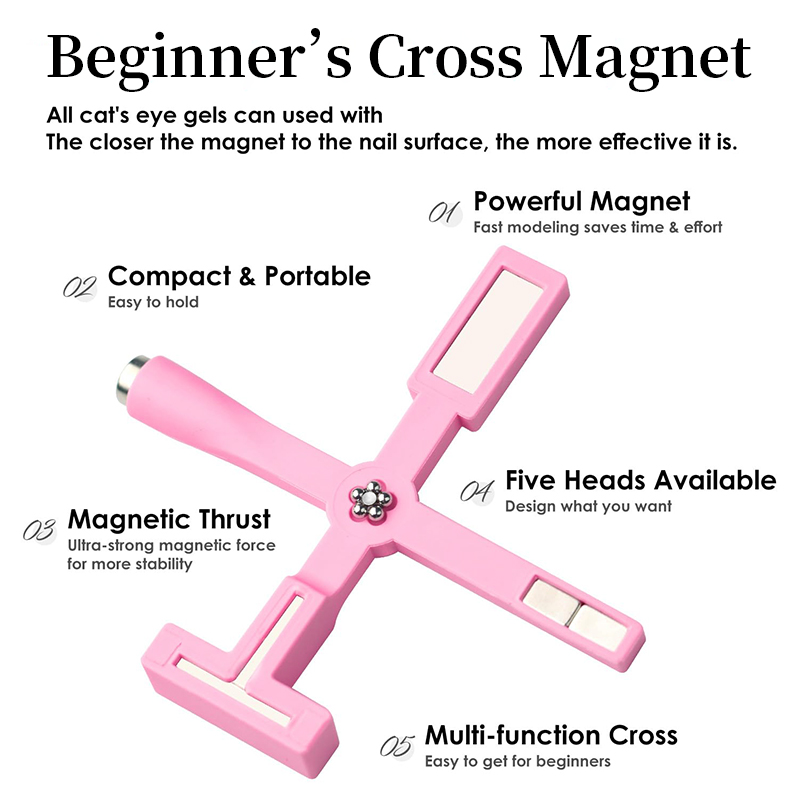 Magnete per Unghie 5 in 1 con  - Nail Art Maroon recensione e prezzo