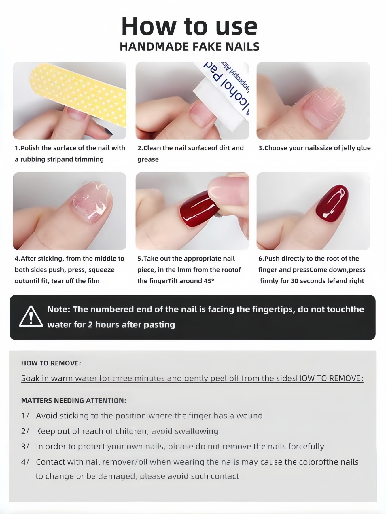 10 Unghie Finte Trapezoidali d - Nail Art Maroon recensione e prezzo